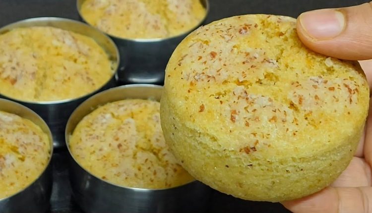 Wheat coconut Steamed Snack Recipe