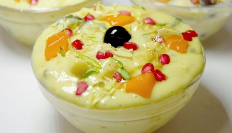 Custard fruit salad recipe