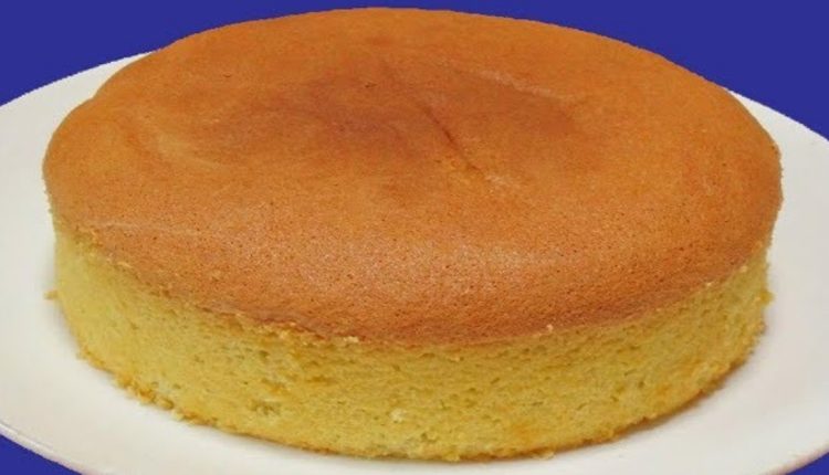 3 ingredients Vanilla Sponge Cake Recipe