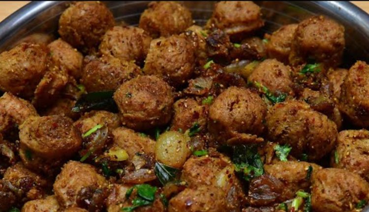 Easy Soya Chunks Dry Fry Recipe