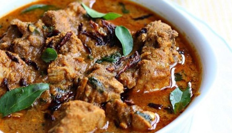Kerala Style Varutharacha Chicken Curry Recipe