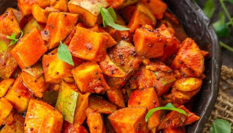 No Vinegar Easy Mango Pickle Recipe