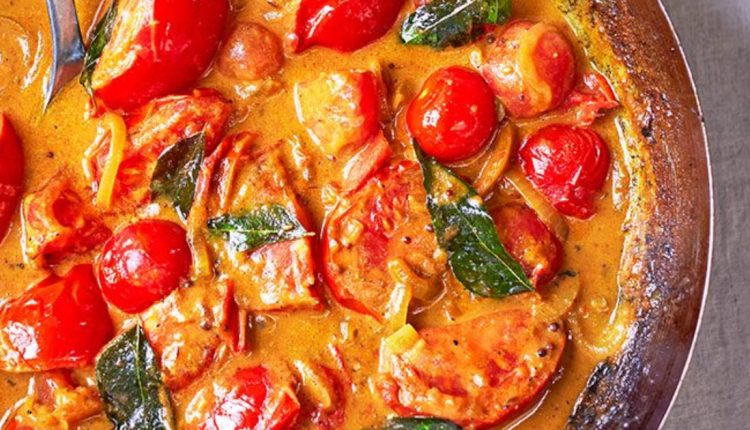 kerala Style Tomato Coconut Milk Curry Recipe