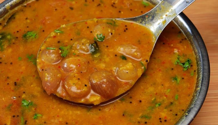 Kerala Style Ulli Sambar Recipe